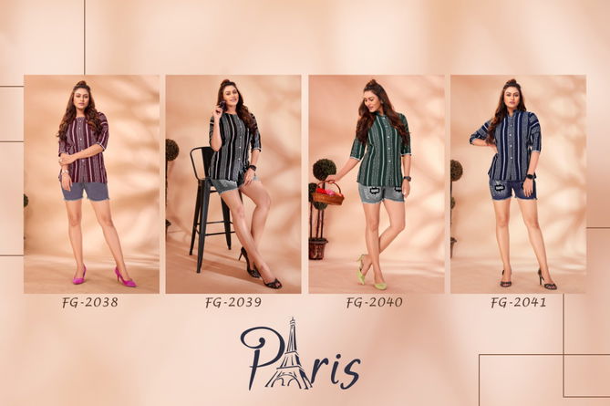 Fg Paris 1 Fancy Designer Western Wear Stylish Fancy Top Collection